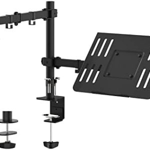 GRIFEMA Laptop Monitor Stand with Desk Clamp for 13-32" Screens, Height Adjustable, Tilt & Swivel Features, Compatible w